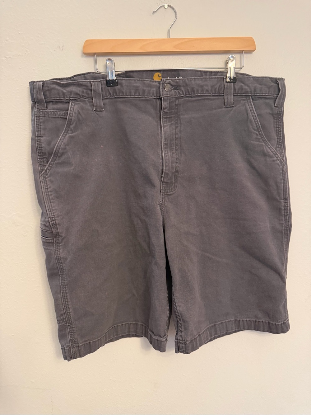 Carhartt Men's Charcoal Utility Flat-Front Shorts